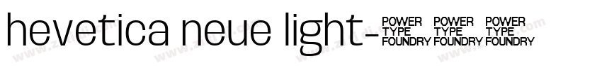 hevetica neue light字体转换